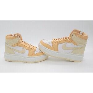 Jordan Women's High-Top Sneakers in Peach, Cream & White